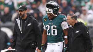 NFL Trending Image: Eagles RB Saquon Barkley Exits Game With Hamstring Injury Against Rams