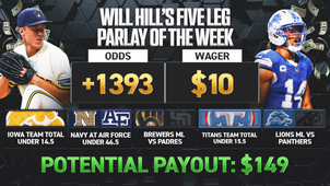 NFL Trending Image: Will Hill's Parlay Of The Week: Back Brewers In Game 1; Lions Over Panthers