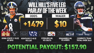 NFL Trending Image: Will Hill's Parlay Of The Week: Back Seahawks, Steelers To Win In Week 5