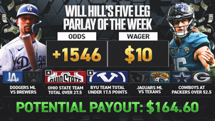 MLB Trending Image: Will Hill's Parlay Of The Week: Back Dodgers In Game 3; Jags Over Texans