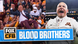 BIG TEN Trending Image: P.J. Fleck Goes Crowd-Surfing, Explains Viral Blood Moment On 'Big Noon Kickoff'