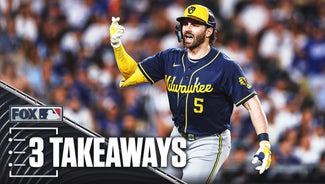 Next Story Image: Brewers' Back-To-Back HRs Dent Dodgers' Hopes: 3 Takeaways From NLCS Game 3