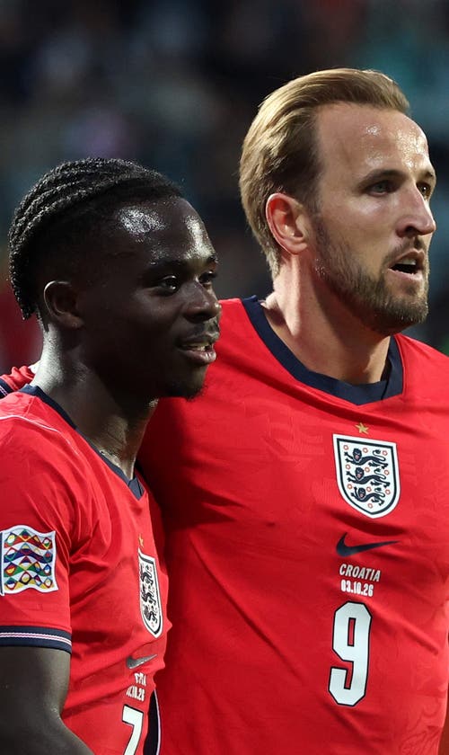 England Puts 7 Goals Past Croatia As Kane, Saka, Bellingham All Shine