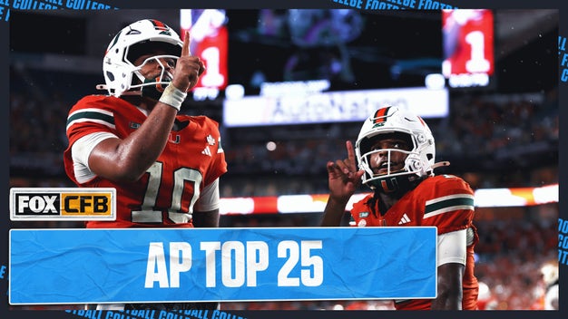 AP Top 25: Miami Claims No. 1, UCLA Joins Top 10, Texas Falls
