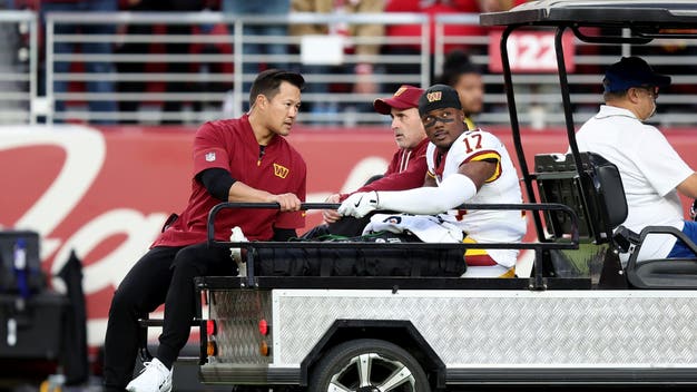 Commanders WR Terry McLaurin Carted Off, Ruled Out With Knee Injury vs. 49ers