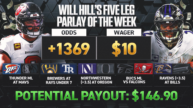 Will Hill's Parlay Of The Week: Back Bucs To Beat Falcons, Ravens To Cover